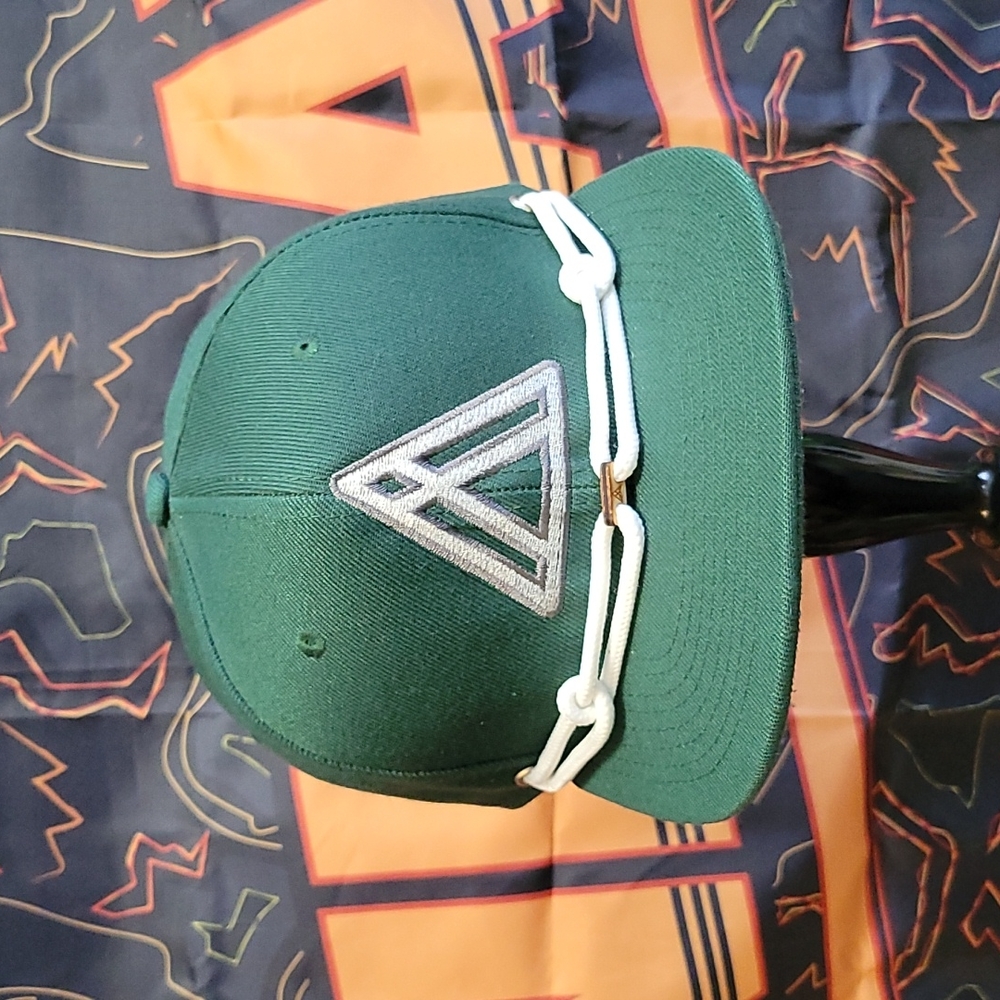 Classic Fade Findlay Hats Snapback Forest Green Silver Grey White